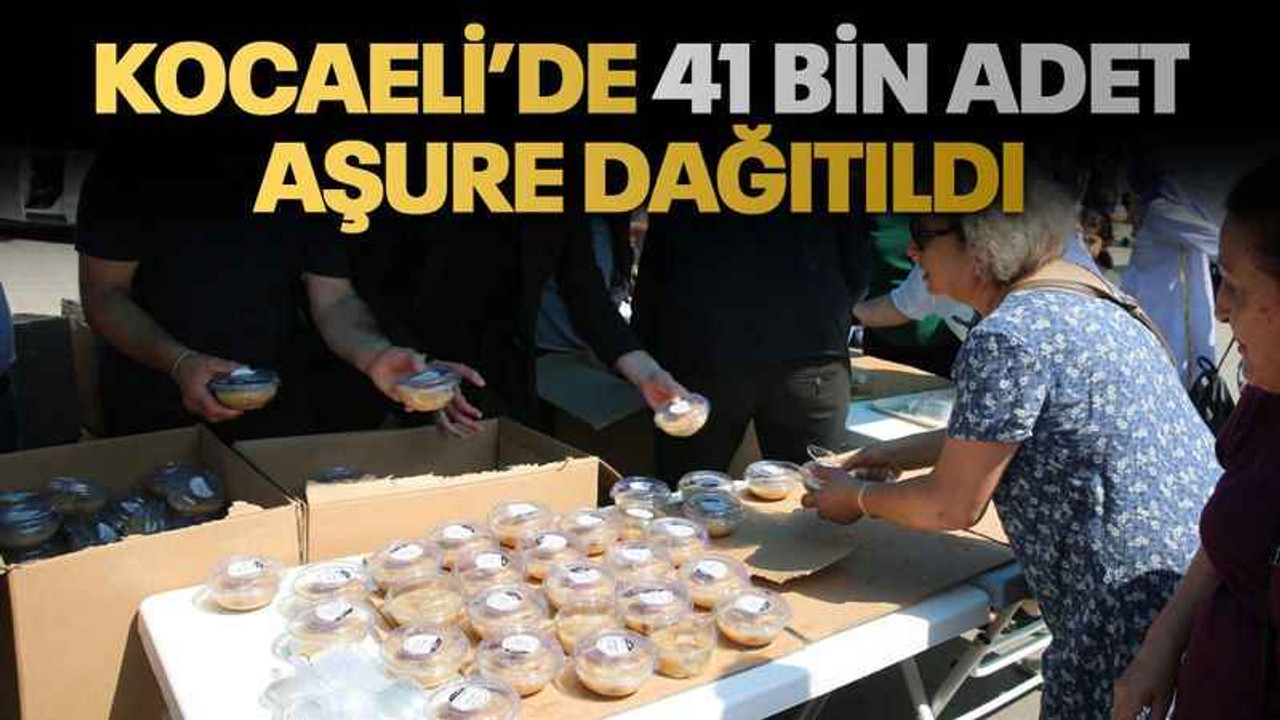 Kocaeli’de 41 bin adet aşure dağıtıldı